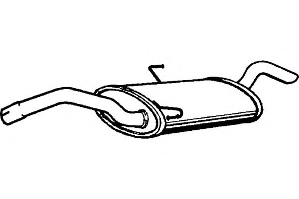 P1869 FENNO Глушитель выхлопных газов конечный P1869 FENNO Глушитель выхлопных газов конечный