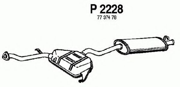 FENNO P2228 Глушитель выхлопных газов для FIAT TIPO