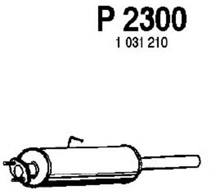 FENNO P2300 Глушитель выхлопных газов FENNO для FORD