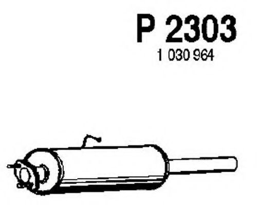 FENNO P2303 Глушитель выхлопных газов FENNO для FORD