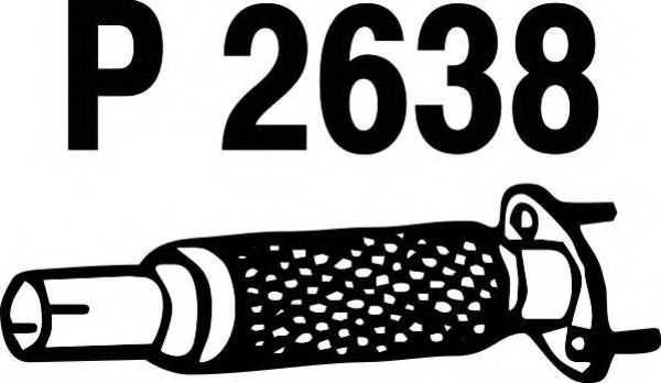 FENNO P2638 Труба выхлопного газа 