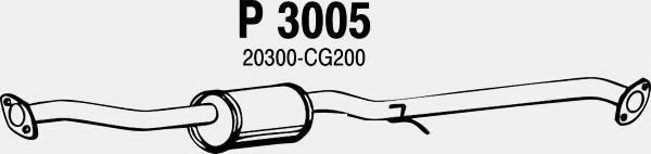 FENNO P3005 Глушитель выхлопных газов для INFINITI