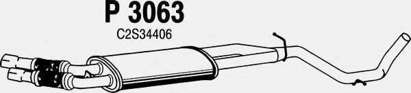 FENNO P3063 Глушитель выхлопных газов для JAGUAR X-TYPE