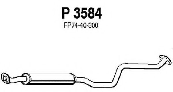 FENNO P3584 Глушитель выхлопных газов для MAZDA PREMACY