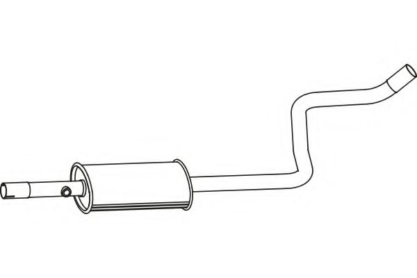 FENNO P3818 Глушитель выхлопных газов для SMART