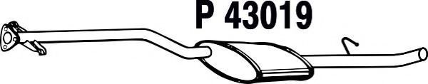 FENNO P43019 Глушитель выхлопных газов для OPEL CALIBRA