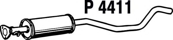 FENNO P4411 Глушитель выхлопных газов для OPEL CALIBRA