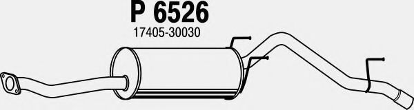 FENNO P6526 Глушитель выхлопных газов для TOYOTA