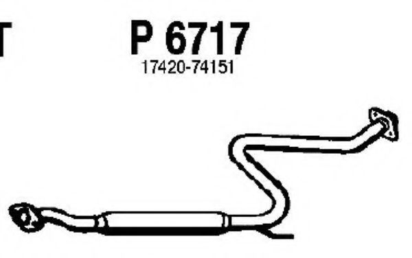 P6717 FENNO Средний глушитель выхлопных газов P6717 FENNO Средний глушитель выхлопных газов