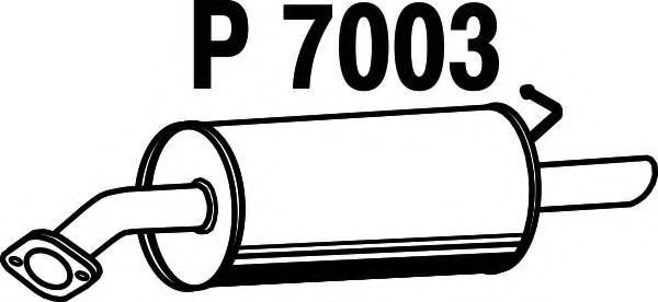 FENNO P7003 Глушитель выхлопных газов для LEXUS