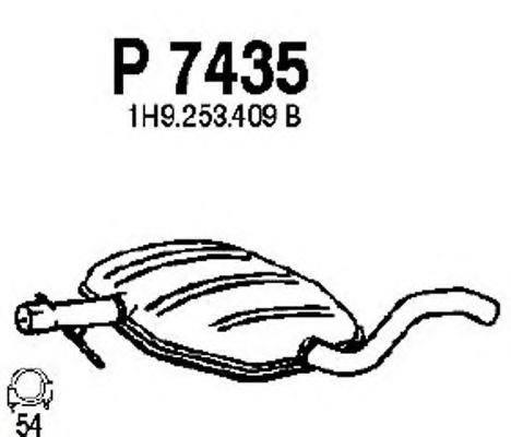 P7435 FENNO Средний глушитель выхлопных газов P7435 FENNO Средний глушитель выхлопных газов