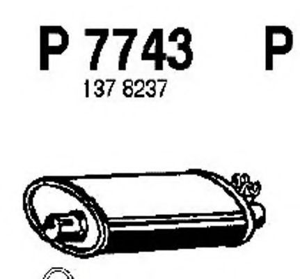 FENNO P7743 Глушитель выхлопных газов для VOLVO 940 2 (944)