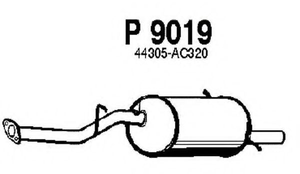FENNO P9019 Глушитель выхлопных газов для SUBARU