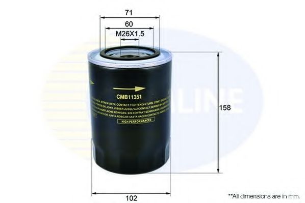 COMLINE CMB11351 Масляный фильтр COMLINE для MITSUBISHI