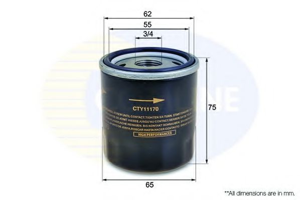 COMLINE CTY11170 Масляный фильтр для TOYOTA COROLLA VERSO