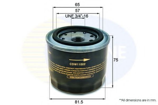 COMLINE CDW11002 Масляный фильтр для SUZUKI SUPER CARRY