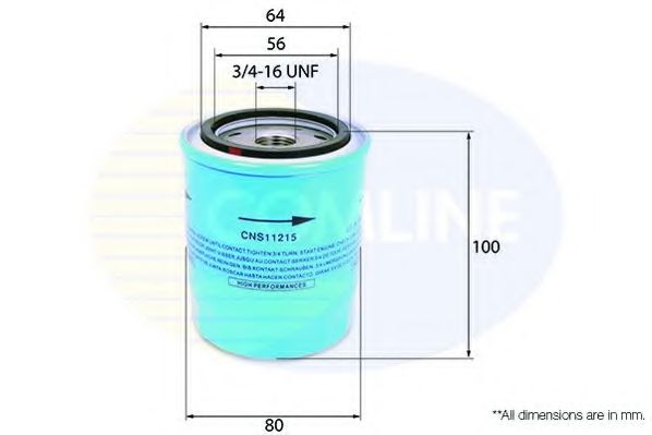 COMLINE CNS11215 Масляный фильтр для ISUZU RODEO