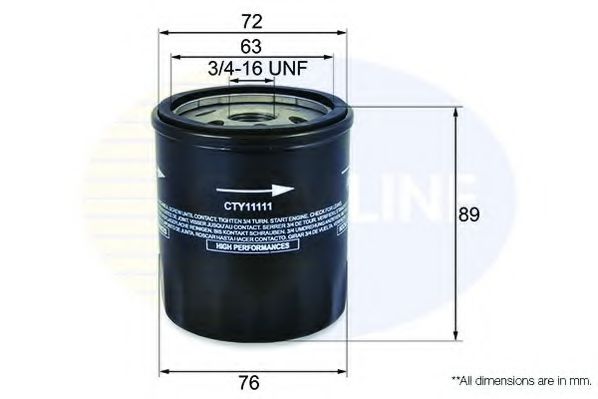 COMLINE CTY11111 Масляный фильтр для TOYOTA SUPRA