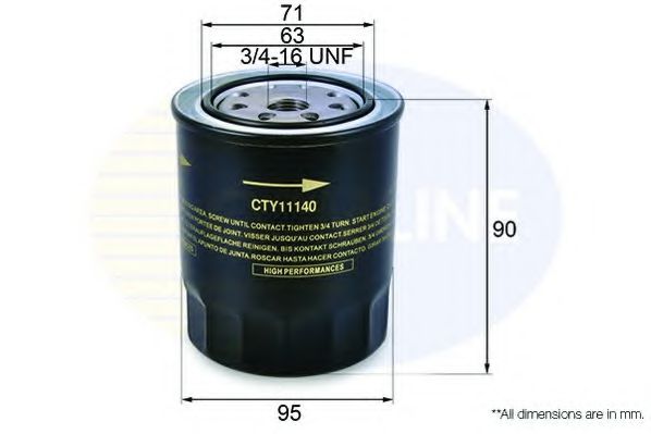 COMLINE CTY11140 Масляный фильтр для TOYOTA HIACE