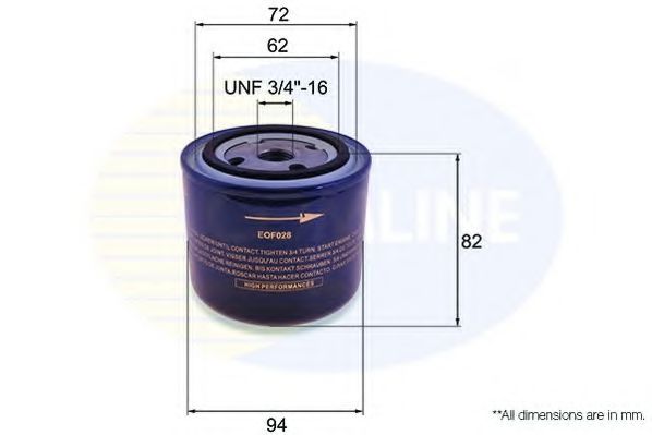 COMLINE EOF028 Масляный фильтр для VOLVO 940 2 универсал (945)