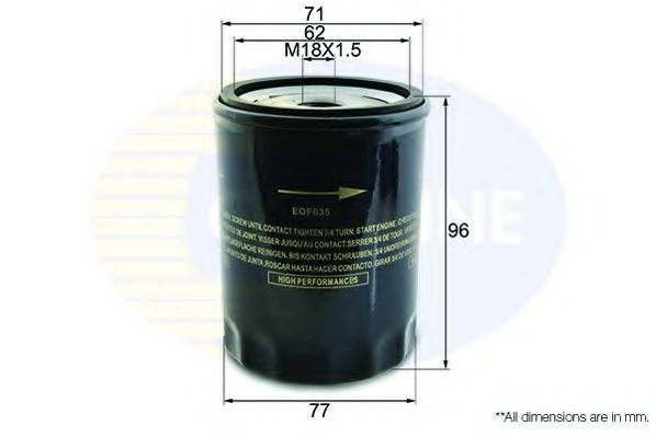 COMLINE EOF035 Масляный фильтр для OLDSMOBILE