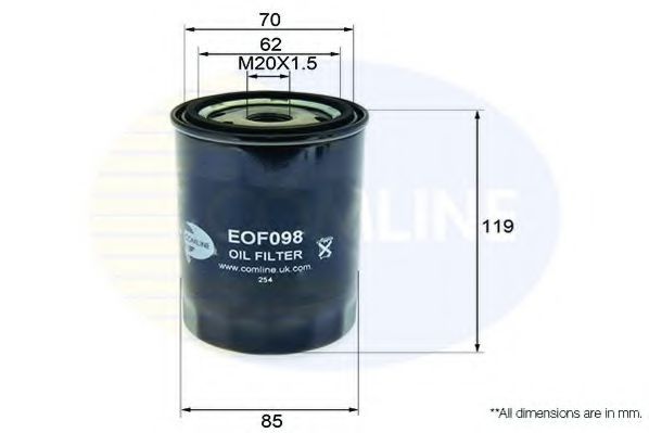 COMLINE EOF098 Масляный фильтр для RENAULT CLIO