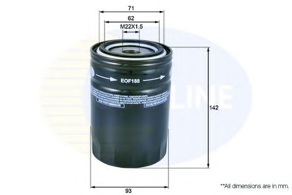 COMLINE EOF188 Масляный фильтр для IVECO
