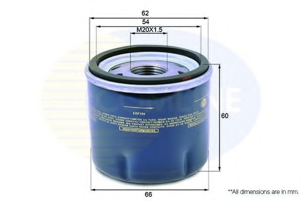 COMLINE EOF190 Масляный фильтр для RENAULT CLIO
