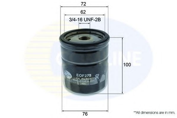 COMLINE EOF273 Масляный фильтр для MAZDA BT-50
