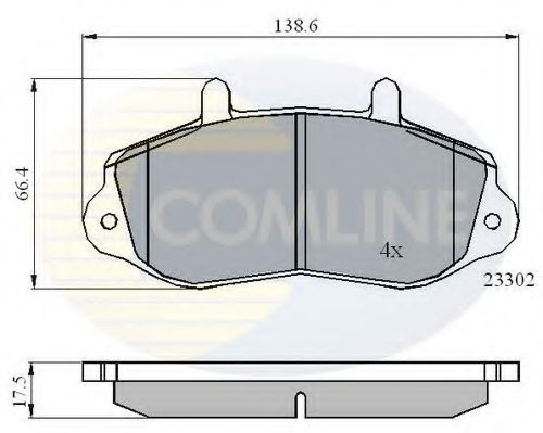 COMLINE CBP01021 Тормозные колодки для RENAULT MASTER 2 фургон (ED/HD/UD)