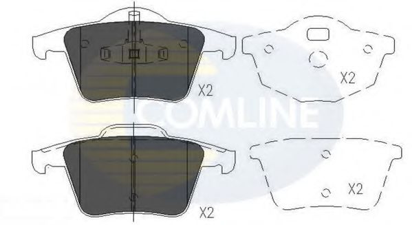 COMLINE CBP06027 Тормозные колодки для VOLVO XC90