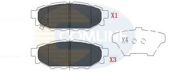 COMLINE CBP36052 Тормозные колодки для SUBARU XV