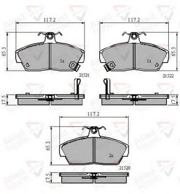 COMLINE ADB3262 Тормозные колодки COMLINE для ROVER