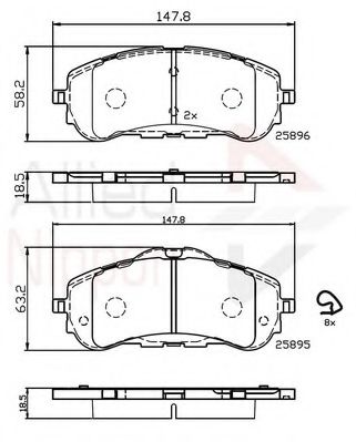 COMLINE ADB32232 Тормозные колодки COMLINE для PEUGEOT