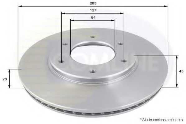 COMLINE ADC0176V Тормозные диски для TOYOTA