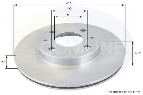 COMLINE ADC0242V Тормозные диски 