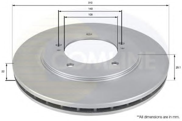 COMLINE ADC0921V Тормозные диски для SUZUKI