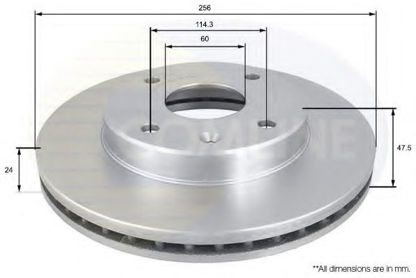 COMLINE ADC1054V Тормозные диски для CHEVROLET OPTRA