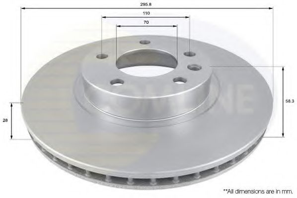 COMLINE ADC1118V Тормозные диски для OPEL SENATOR