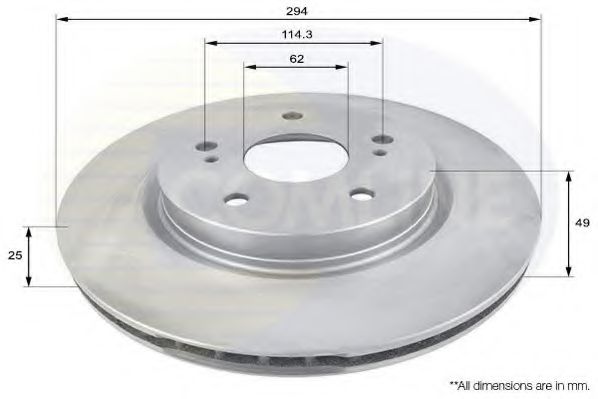 COMLINE ADC0923V Тормозные диски для SUZUKI GRAND VITARA