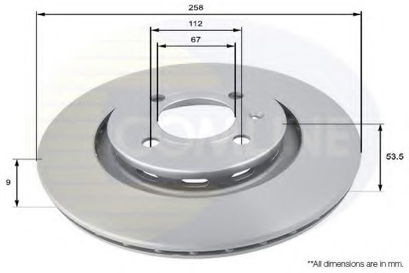 COMLINE ADC1612 Тормозные диски для MERCEDES-BENZ C-CLASS