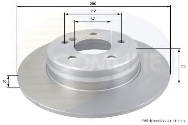 COMLINE ADC1635 Тормозные диски для MERCEDES-BENZ SLK