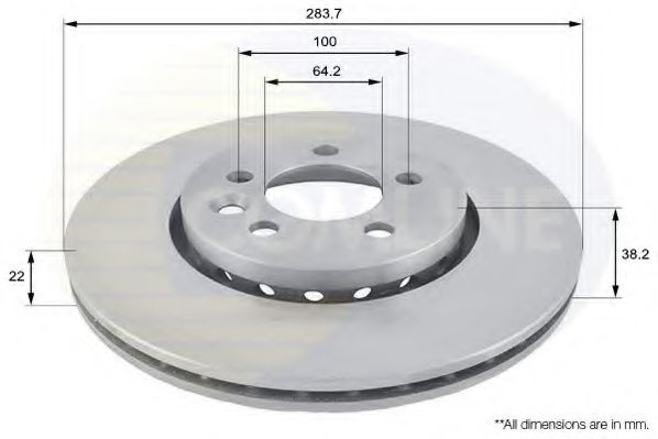 COMLINE ADC1318V Тормозные диски для ROVER