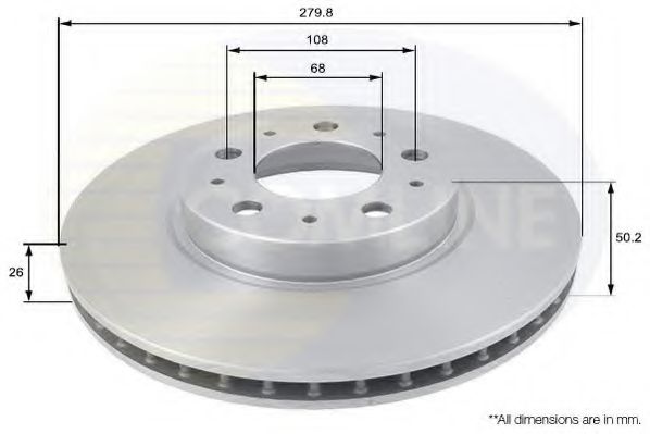 COMLINE ADC1904V Тормозные диски для VOLVO XC70
