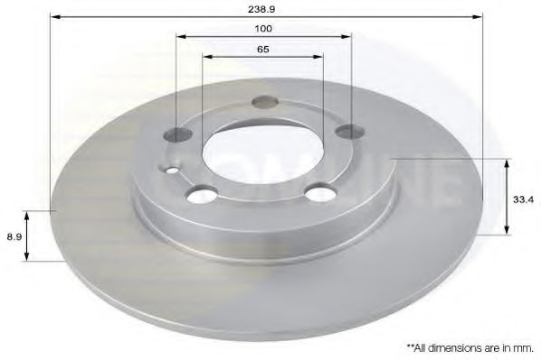 COMLINE ADC1443 Тормозные диски для AUDI