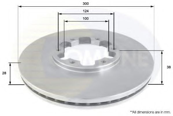 COMLINE ADC0267V Тормозные диски для NISSAN NAVARA