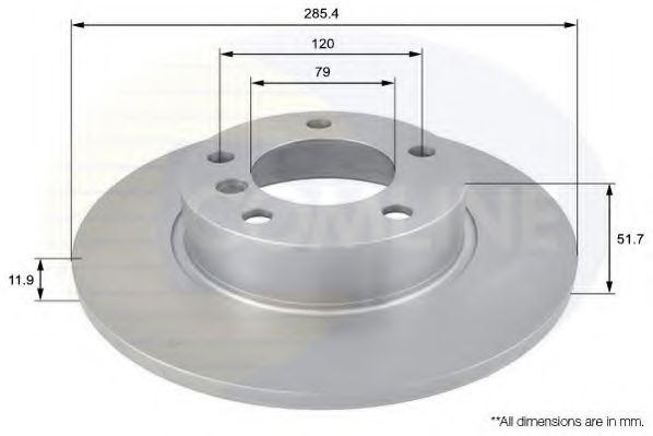 COMLINE ADC1701 Тормозные диски для BMW Z3