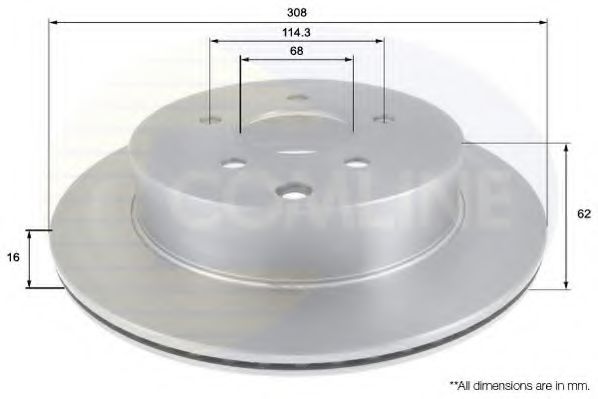 COMLINE ADC0271V Тормозные диски для INFINITI M37