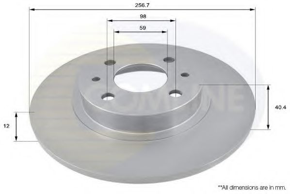 COMLINE ADC1802 Тормозные диски для FIAT TEMPRA