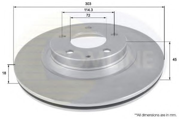 COMLINE ADC0465V Тормозные диски для MAZDA RX-8